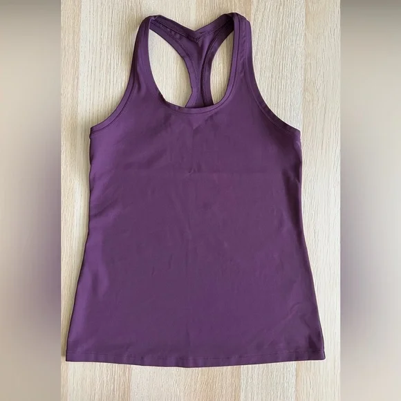 CRZ YOGA Butterluxe Racerback Waist Length Tank Deep Purple - Picture 4 of 10